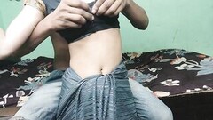 Den barmfagre indiske milf laver hjemmelavet porno med sin svigersøn Thumb
